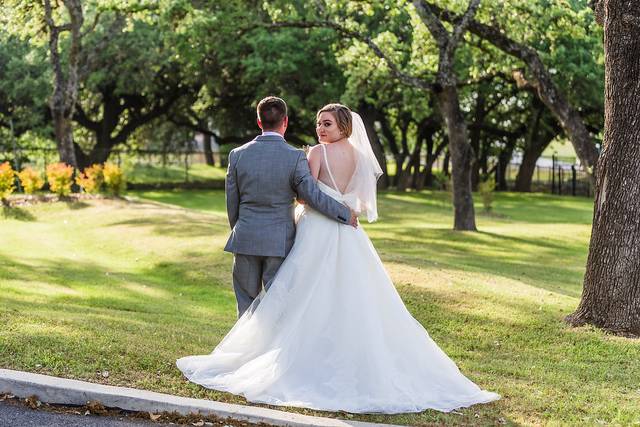 The bride and groom