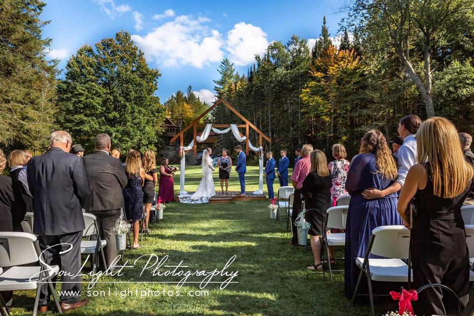 Grand lawn ceremony