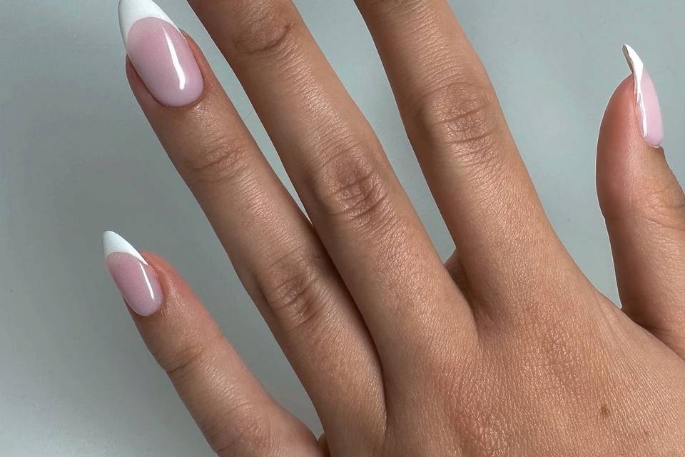 Russian Mani-French Ext& Gel