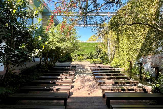 The Atrium ceremony setup