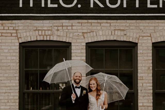 Rainy wedding day