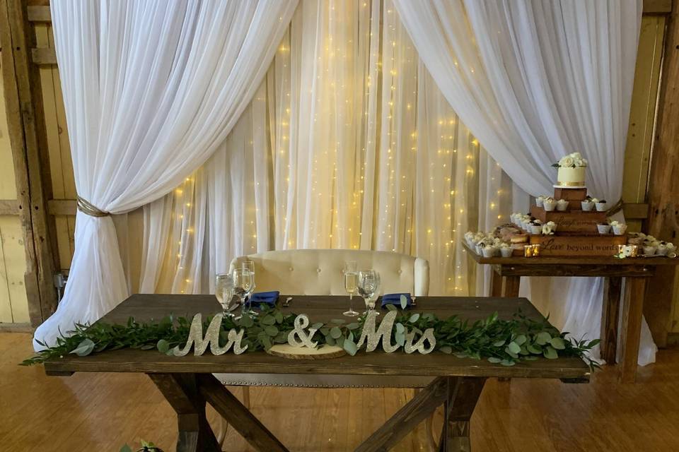 Sweetheart table