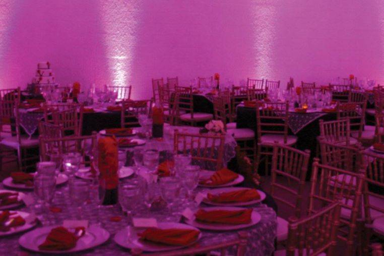 Wedding reception area