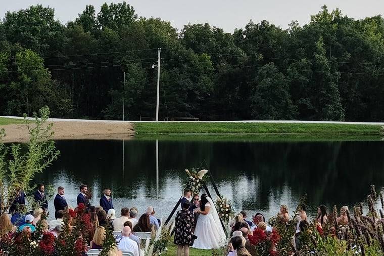 Waterfront wedding