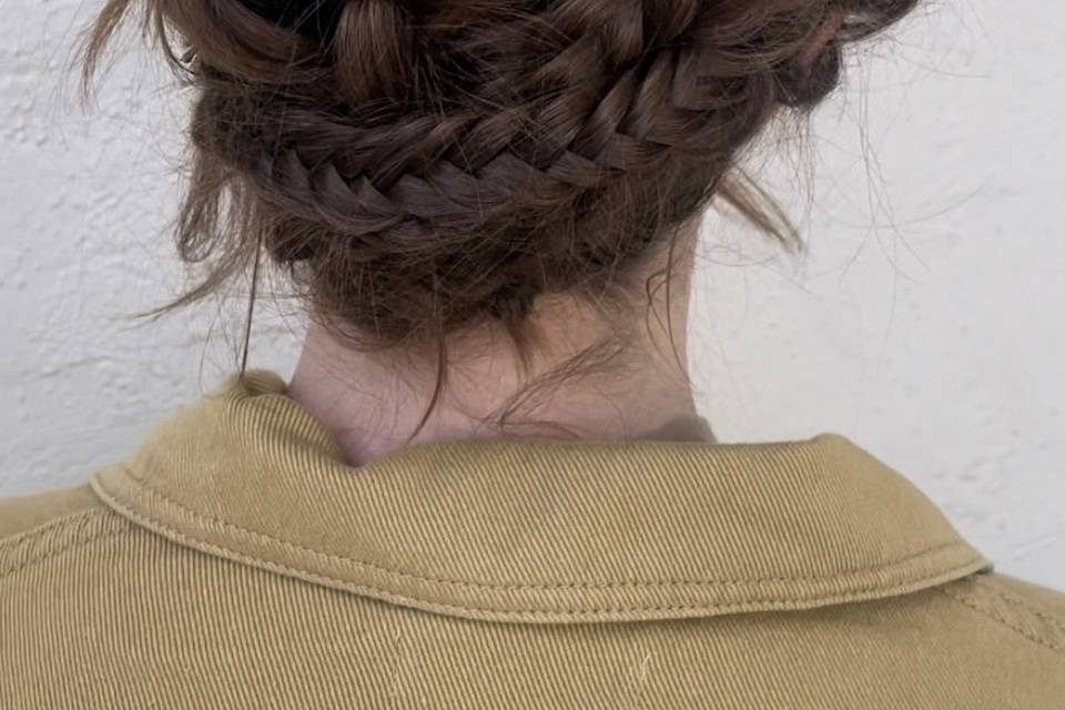Up do with intricate braids