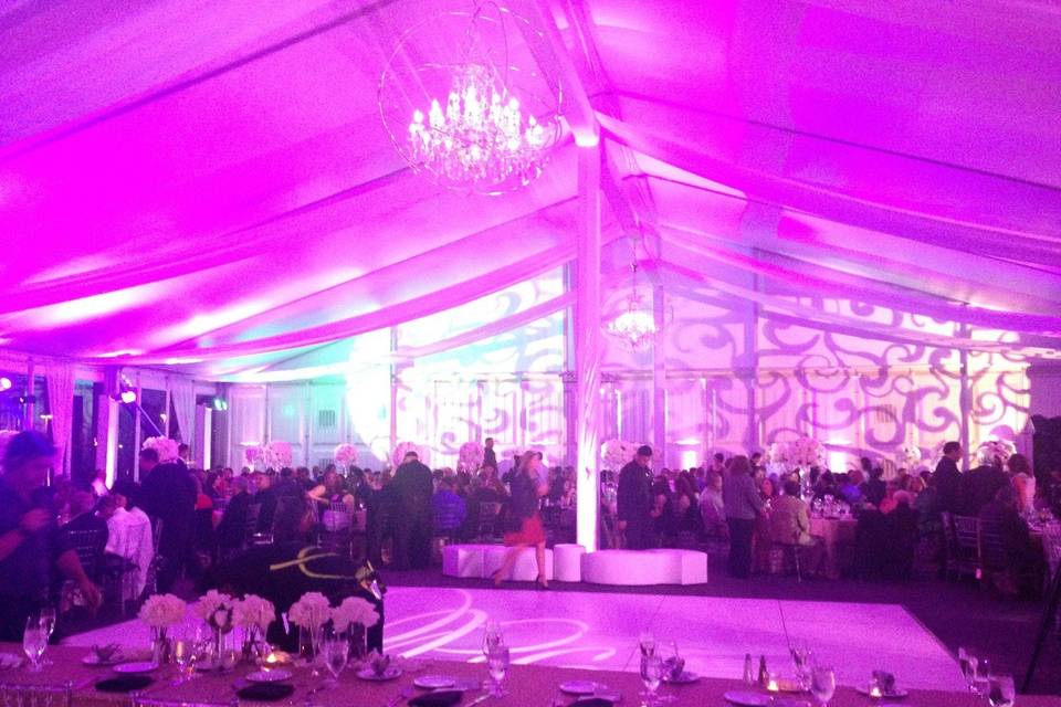 Waterfront esplanade. Great for ceremonies and receptions.