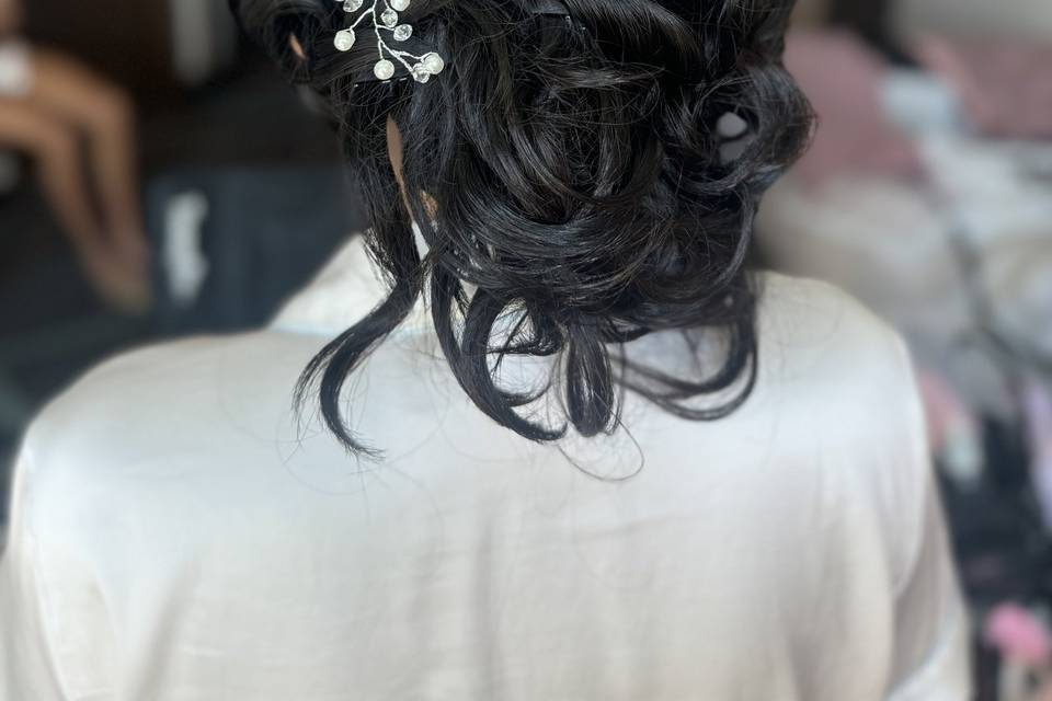 Bridal updo