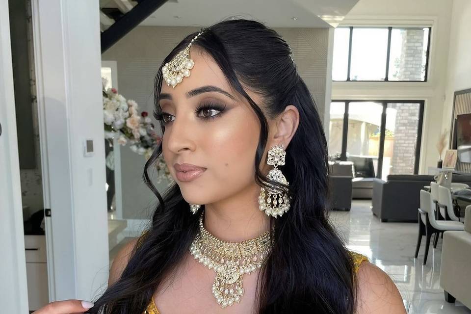 South Asian bridal glam