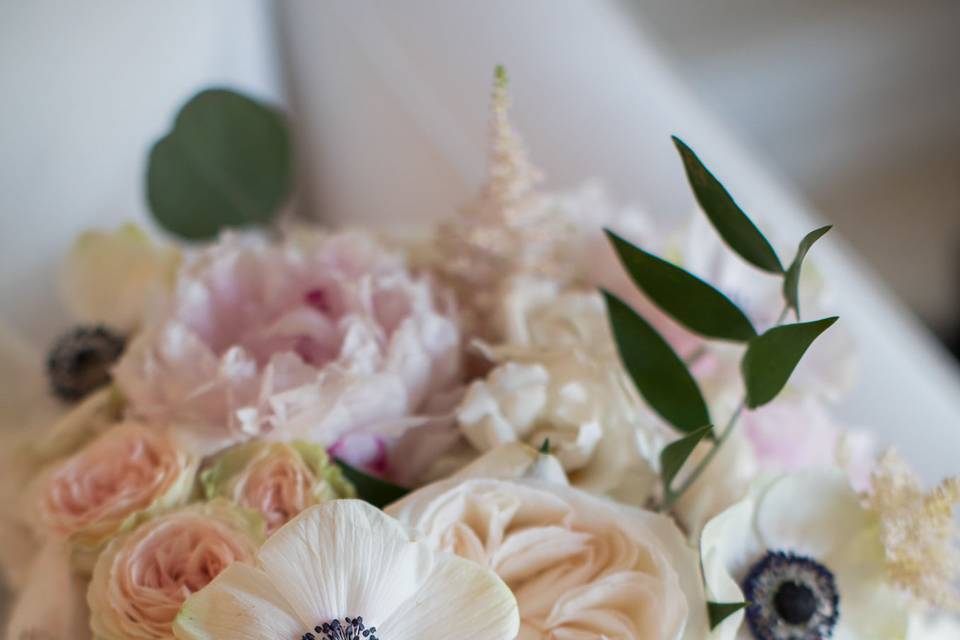 Pastel-colored flowers