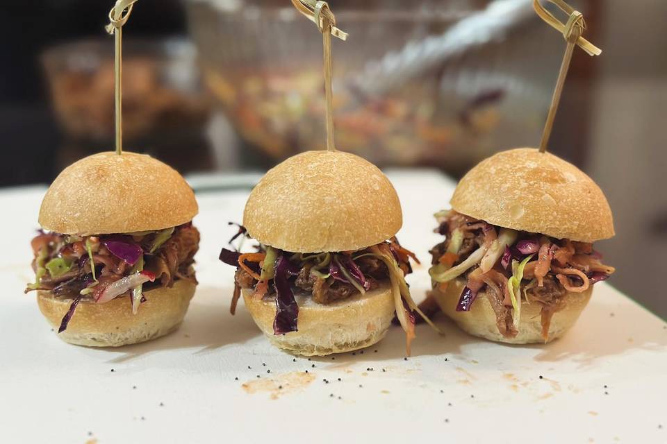 BBQ pork sliders