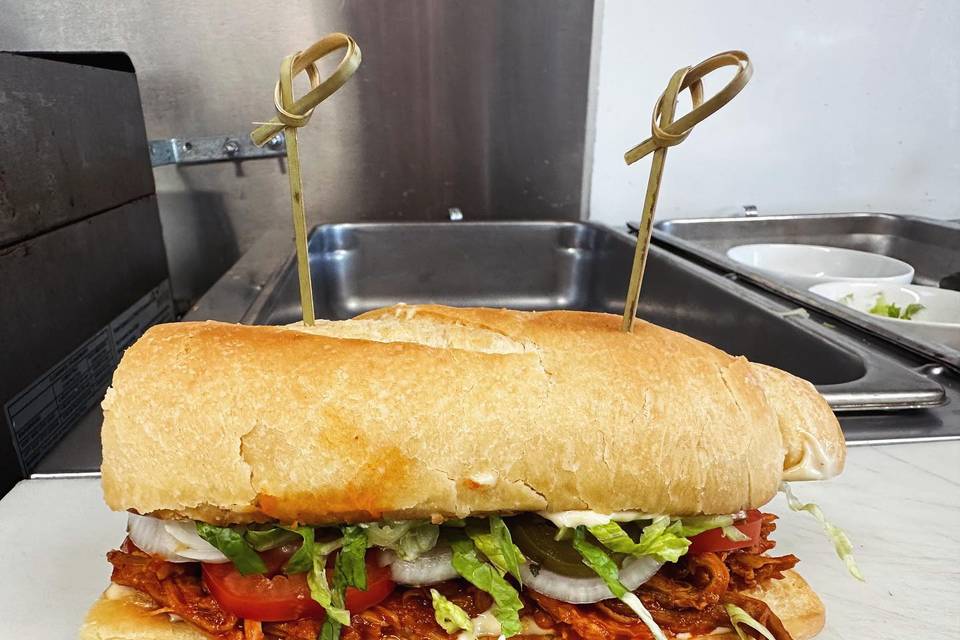 Pulled pork torta