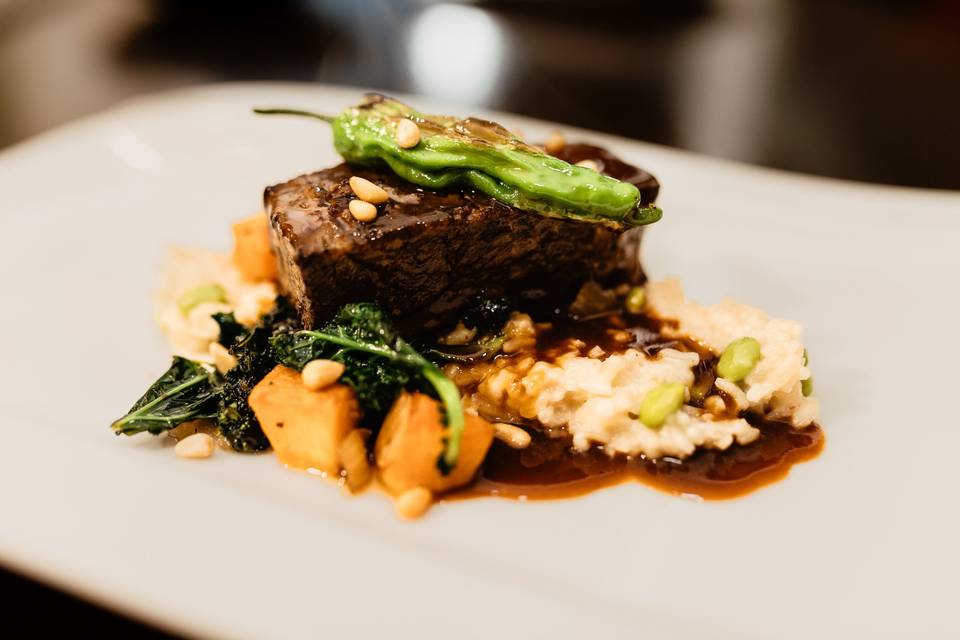 Miso braised short ribs