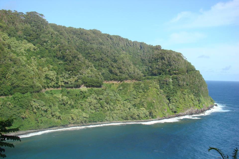 Looking back on the Road to Hana