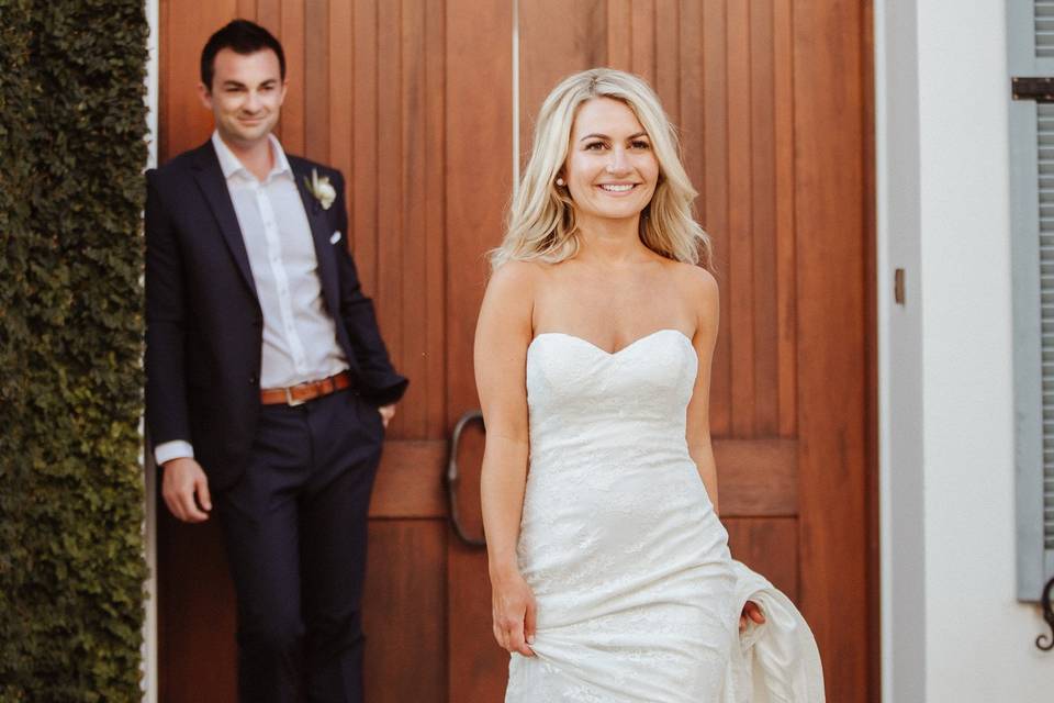 Blonde bride