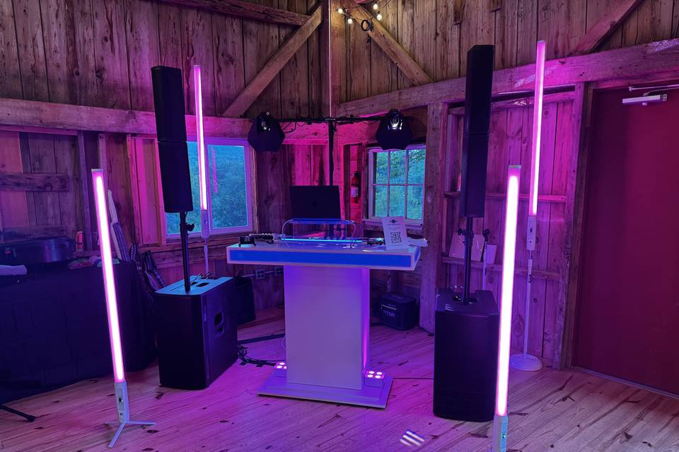 Our wedding set up