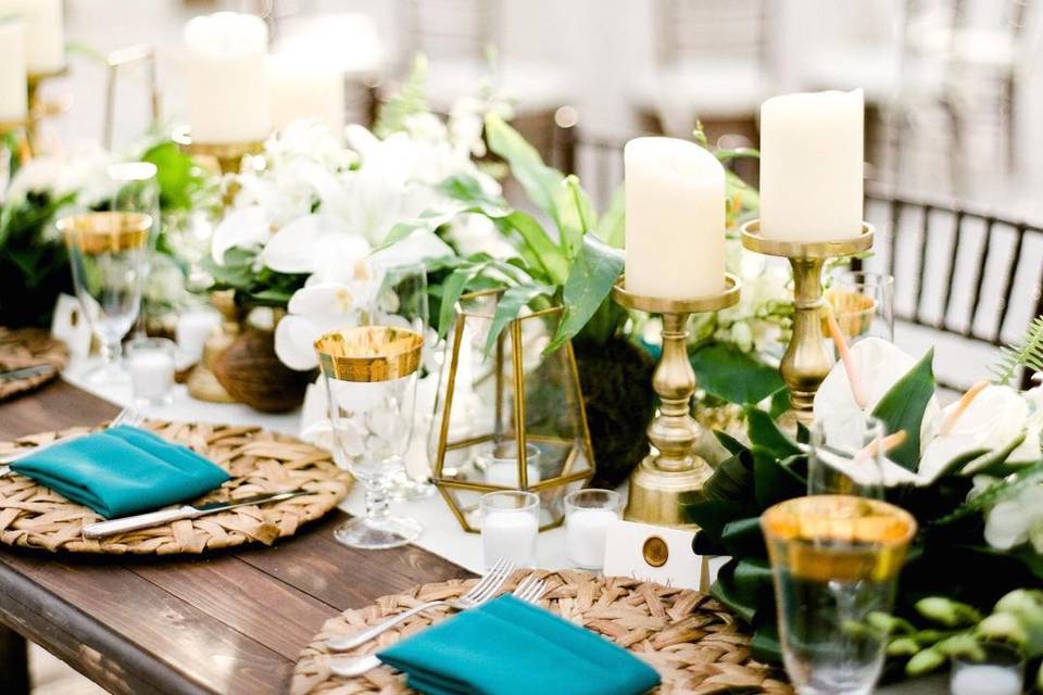 Wedding tablescape