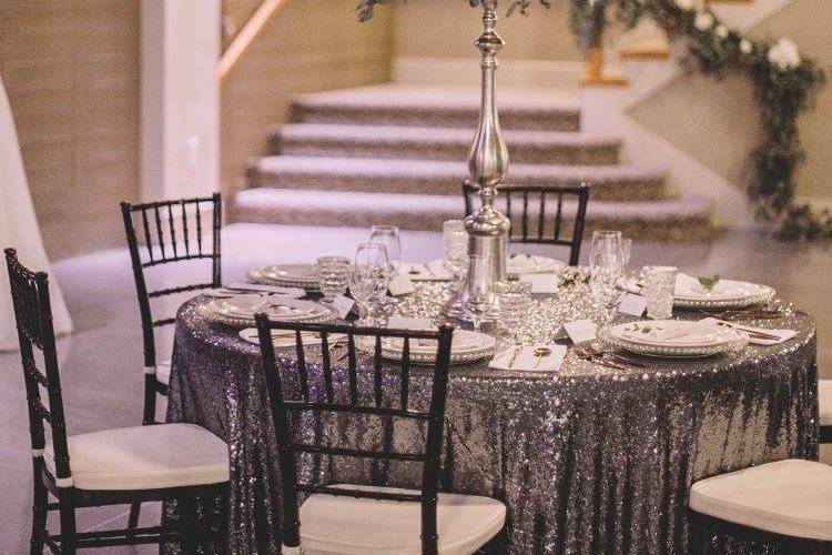 Reception + chiavari chairs