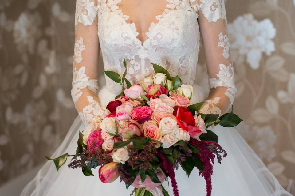 Bridal portrait in the Lobby