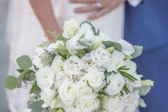 White wedding bouquet