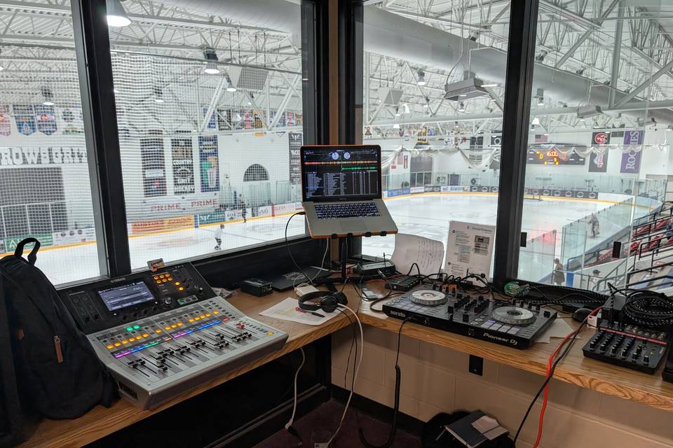 DJ Setup @ Ice Rink