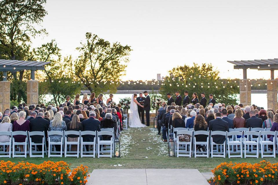 An outdoor ceremony