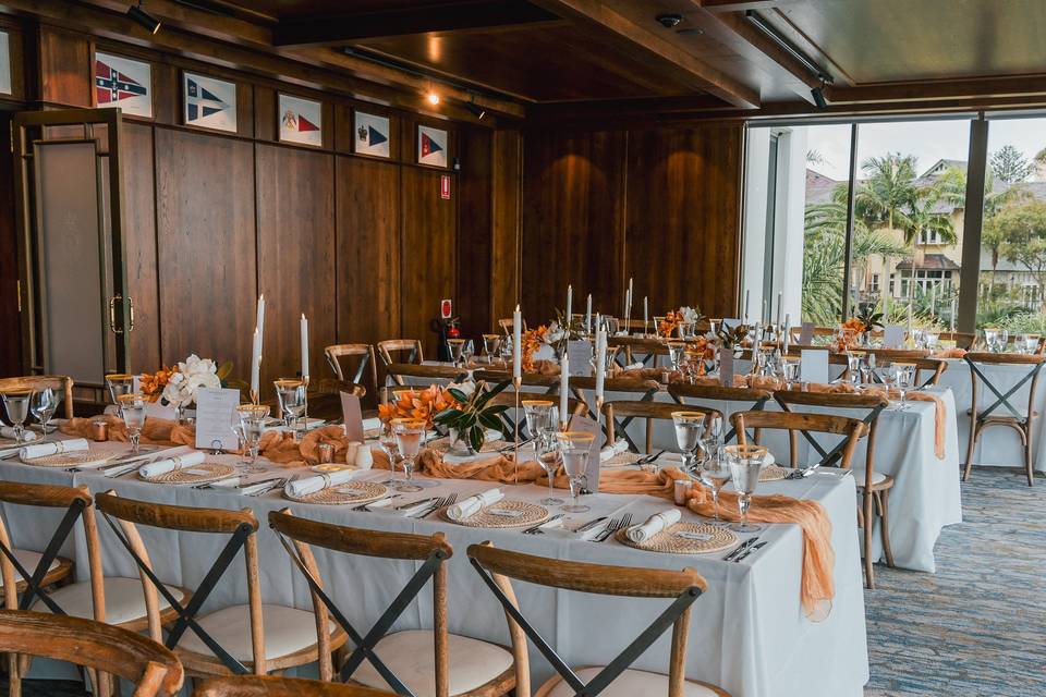 Golden hour reception