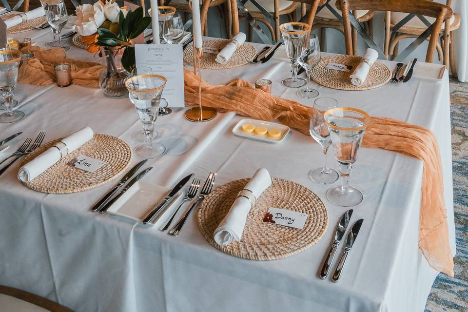 Golden hour reception