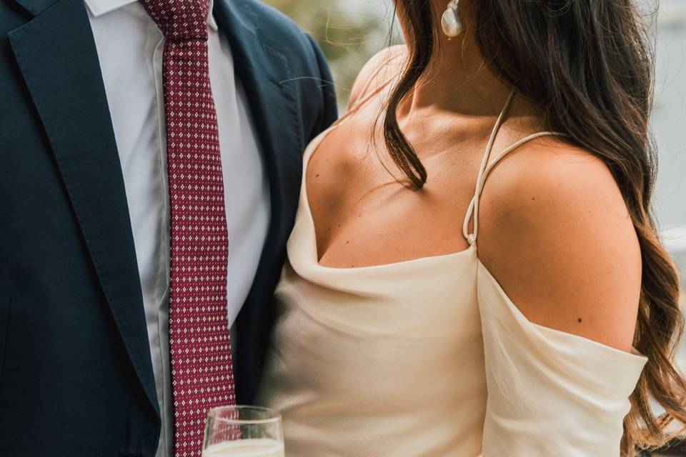 Intimate wedding details