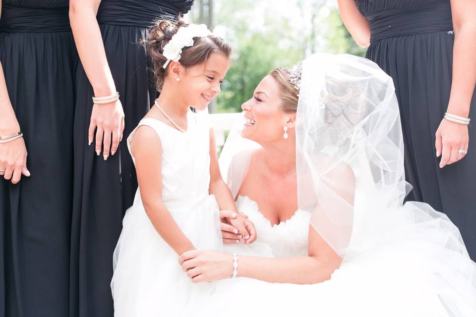 Bride with kid