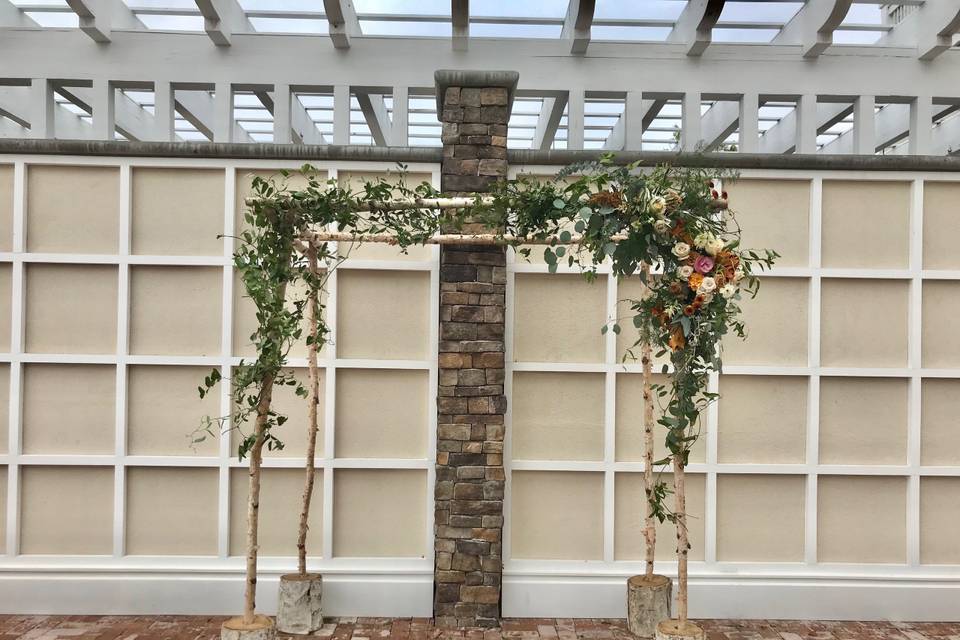 Birch Arbor w/ Florals