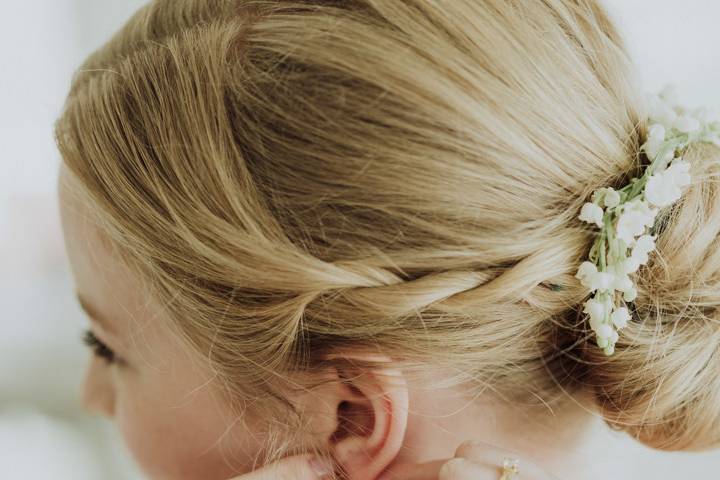 Lily of the Valley hair pins