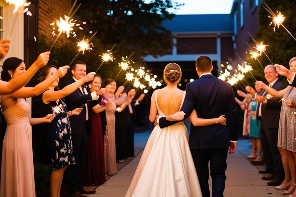 Gold Sparkler Send-Off