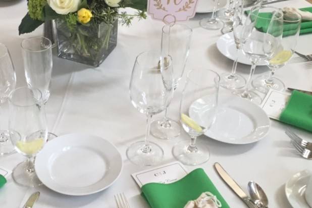 Table setup