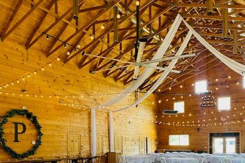 Inside of barn.