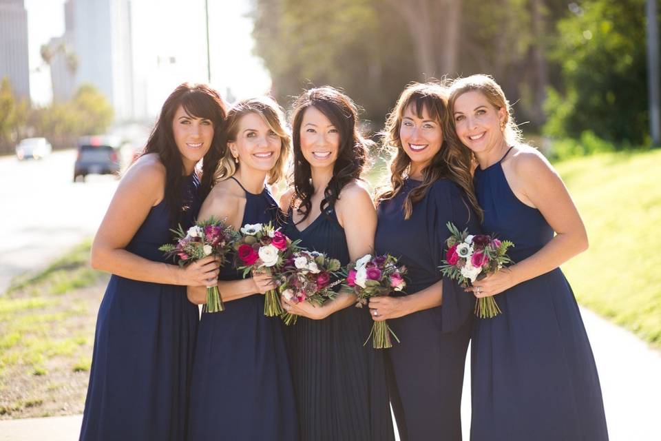 Navy bridesmaids