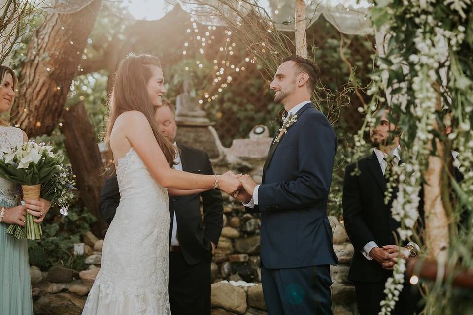 Ceremony under chuppah