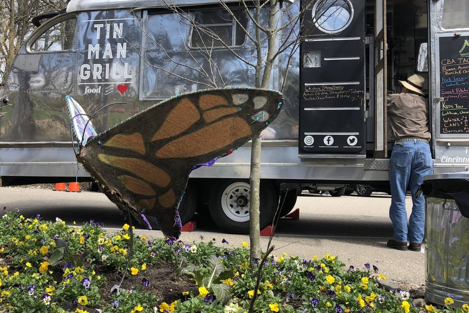 Butterfly sculpture