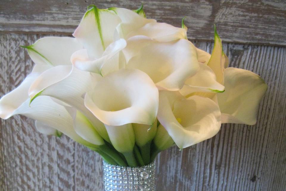Bridal Bouquet - White Calla Lilies