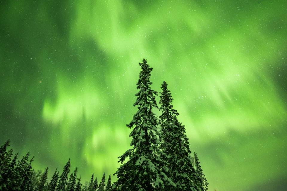 Northern lights in Finland
