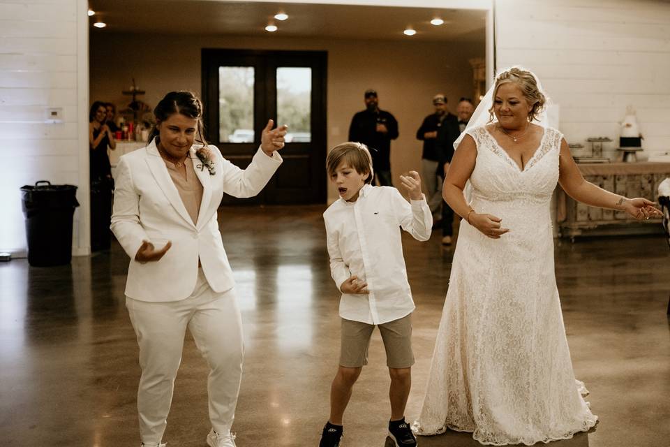 Combined parent/son dance