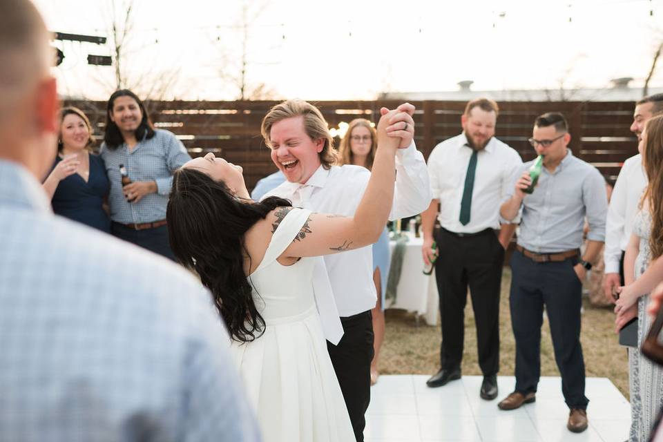 Newlyweds at The Schoolhouse