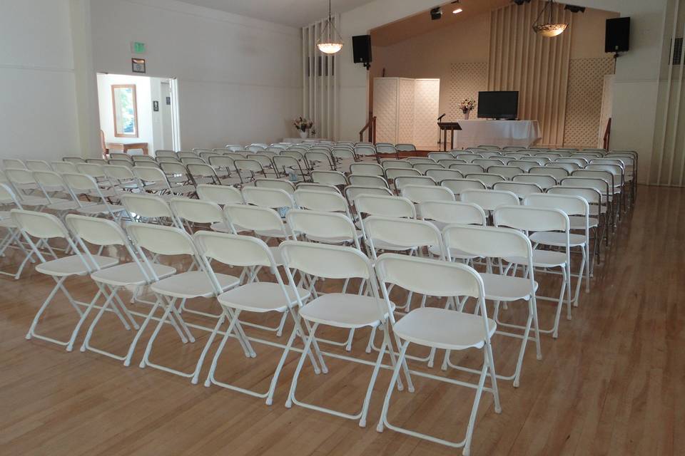 Ceremony setup