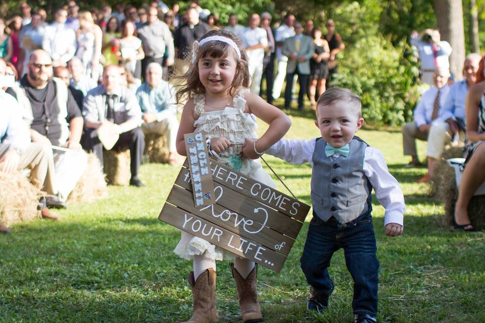 Ceremony outdoors