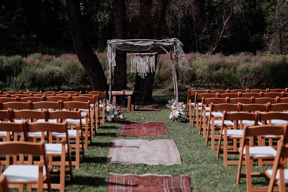 Outdoor ceremony options