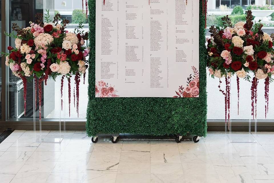 Table Assignment Floral
