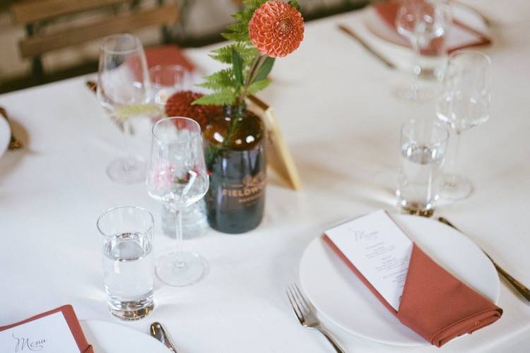 Fall table florals
