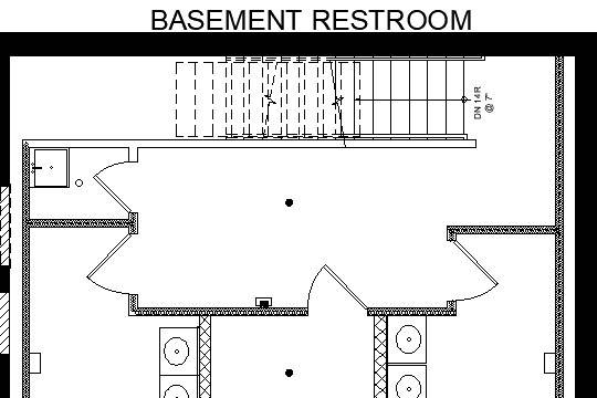 Bathroom floor plan