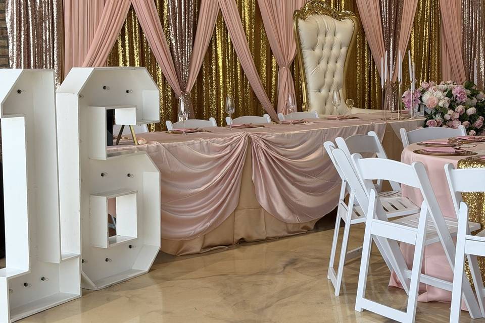 Sweet 16 decor