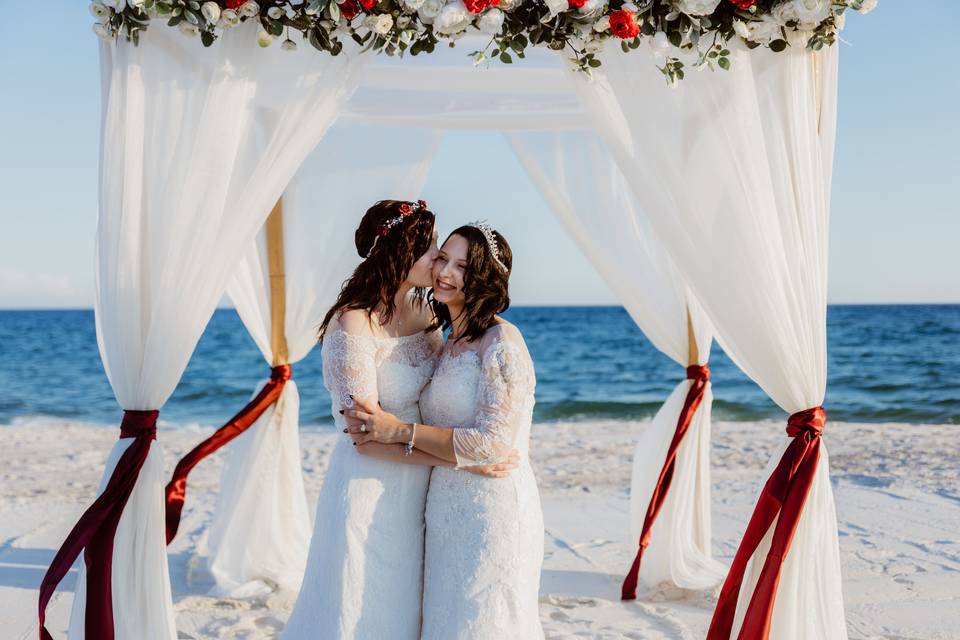 LGBTQ Florida beach wedding