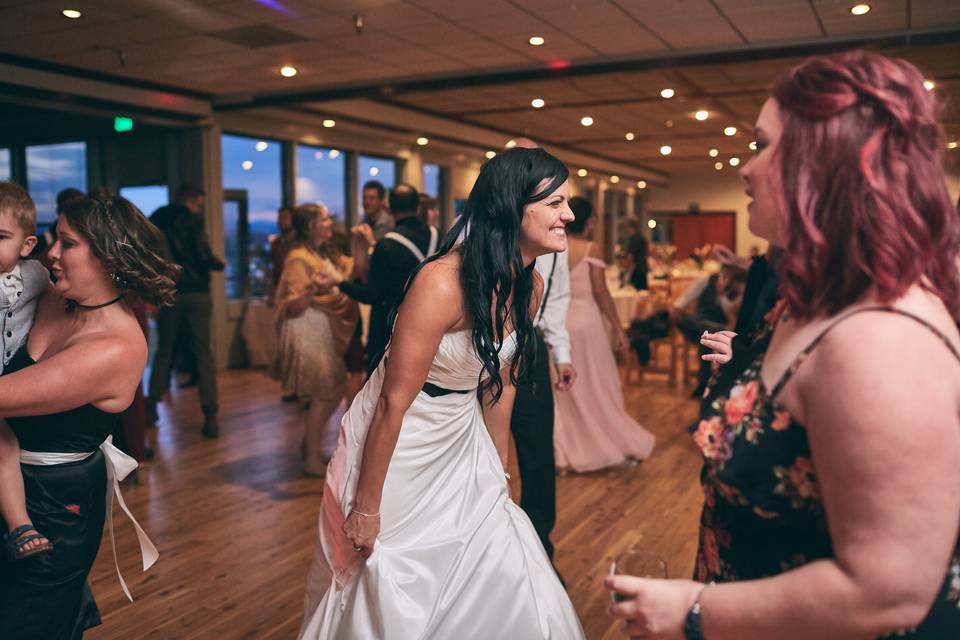 Smiling bride